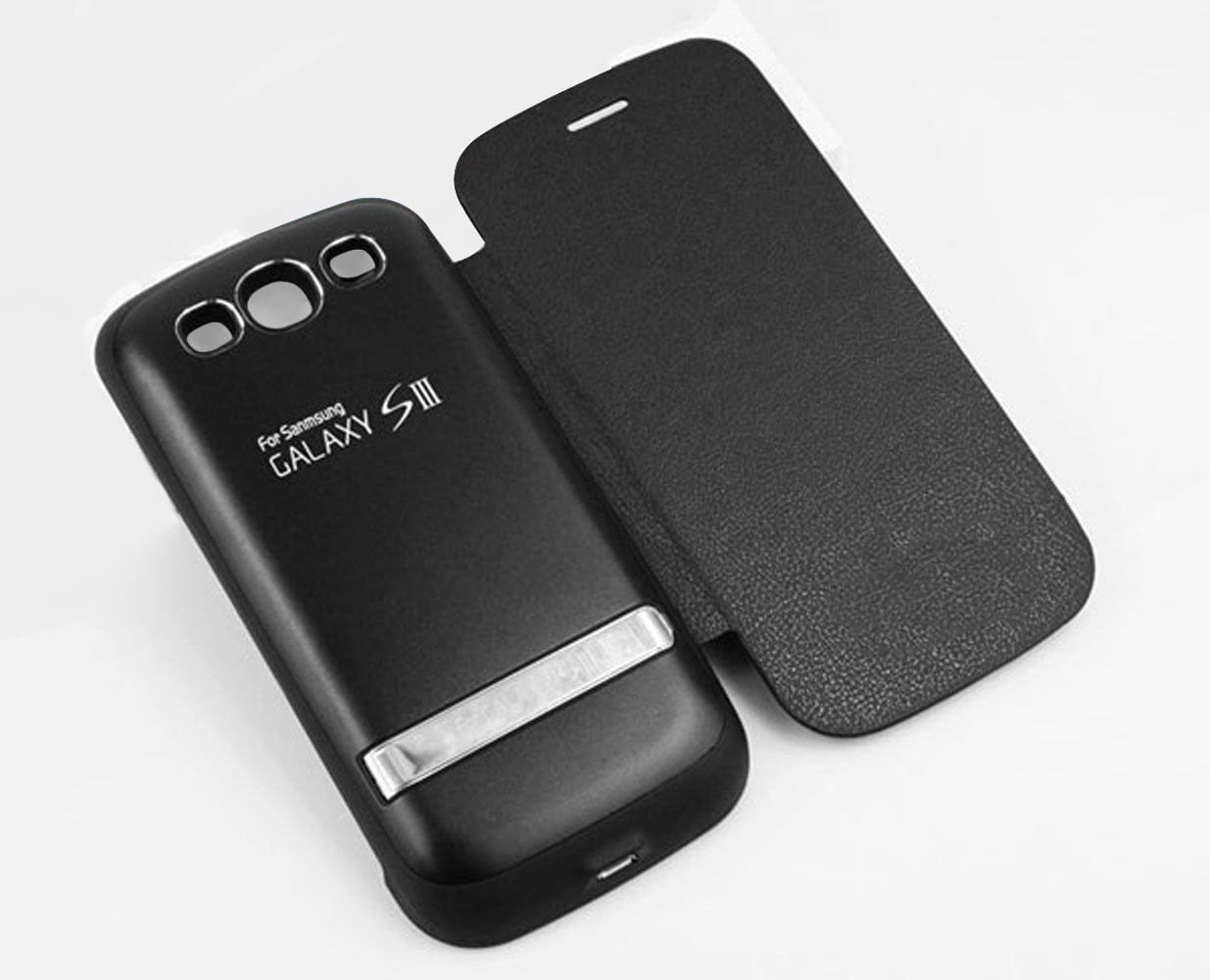 Fascinerend wedstrijd Bereid 3200mAh External Backup Battery Power Case w/Cover for Samsung Galaxy S3  Black - Walmart.com