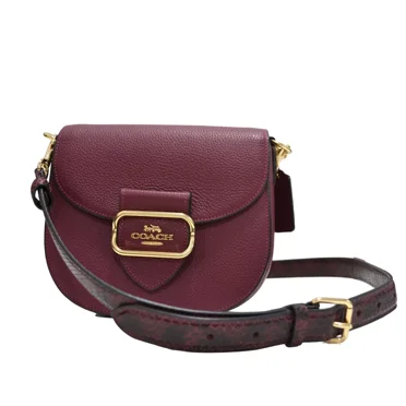 COACH Morgan Saddle Bag (IM/Black Cherry Multi)