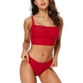 thumbnail image 2 of Charmo Push Up Bikini Swimsuits for Women Cropped Bikini Top Two Pieces Bathing Suits, 2 of 8