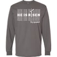 thumbnail image 3 of Inktastic He is Risen Mirror Words Long Sleeve T-Shirt, 3 of 5