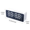 thumbnail image 4 of Mini altavoz Reloj despertador ajustable LED Sonido envolvente Audio Altavoz V5.0 compatible con Bluetooth, Blanco Inevent EL002902-02B, 4 of 7