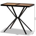 thumbnail image 1 of Allora Console en Bois et Métal Fini Noir Moderne en Noyer, 1 of 7