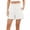 White, variant on YTCAMLO Bermuda Shorts for Women Summer Trendy Flat Front Dress Shorts with Pockets Lightweight Knee Length Wide Leg Shorts