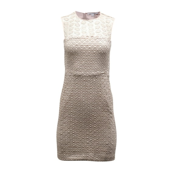 Pre-Owned Diane Von Furstenberg Lace Dress in Pink Polyester