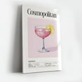 thumbnail image 3 of Cosmopolitan Cocktail Recipe Canvas Wall Art &ndash; Modern Bar Decor, 3 of 10