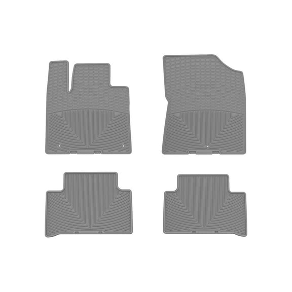 WeatherTech All-Weather Floor Mats compatible with 2021-2026 Kia Sorento - 1st & 2nd Row, Grey