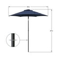 thumbnail image 4 of Mainstays 7.5' Navy Push-up and Tilt Market Patio Umbrella, 4 of 6
