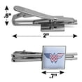 thumbnail image 3 of Wonder Woman USA American Flag Logo Square Tie Bar Clip Clasp Tack- Silver or Gold, 3 of 6