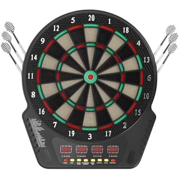 Electronic Dart Board, Electronic Dart Board with 6 Darts, 27 Game Modes 4 LED Displays for Homes, Bars, Restaurants, Game Centers, or Other Playground$$Sport & Recreation Other