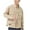 Khaki, variant on Jgppe Shirt for Men Long Sleeve Plus Size Button down Solid Color Shirt Jacket with Pockets