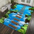 thumbnail image 1 of Alfombra Geométrica para Sala de Estar Hsr240218005 | Alfombra de Microfibra Suave de Pelo Medio | Alfombra Lavable de Pelo Corto con Reverso de Goma | Alfombra Moderna Bohemia para Dormitorio y Deco, 1 of 2