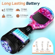 UNI-SUN Flash Wheel Hoverboard, Built-in Bluetooth and LED Lights