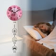 thumbnail image 4 of Non-Ticking Silent Wall Clocks Battery Operated Personalized Decor Clock for Bathroom,Office-Cute Pink Piglet With Smiling（14inch）, 4 of 4