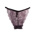 thumbnail image 1 of Sexy Elástico Tanga Tanga Bikini Panty Lencería De Tiro Bajo M Morado Oscuro Sunnimix Mujer de encaje de la ropa interior, 1 of 7