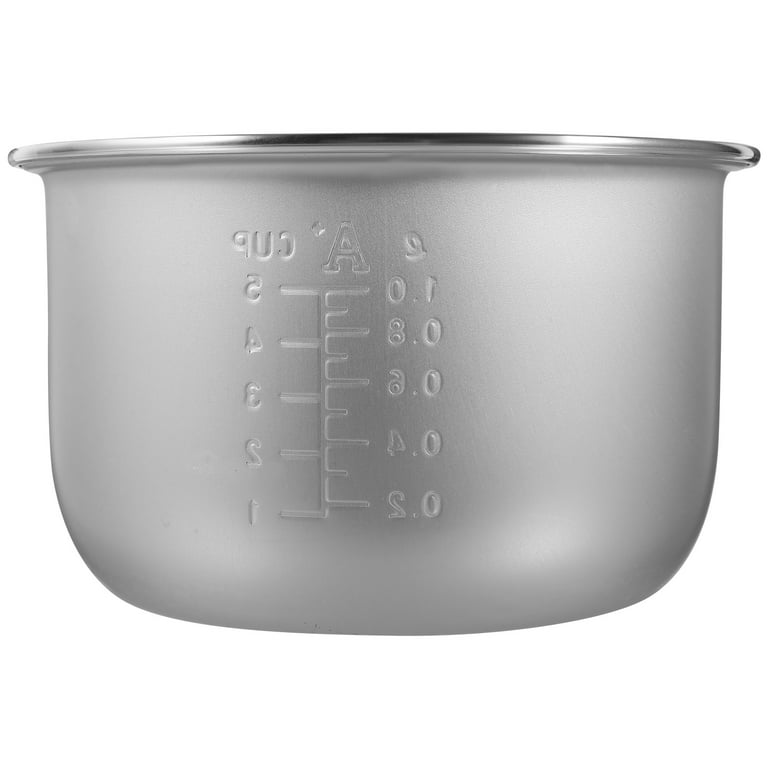 UPKOCH Inner Cooking Pot 2L Inner Pot Replacement Stainless Steel Rice  Cooker Liner Rice Cooking Container Rice Maker Accessories for Rice Maker