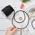 thumbnail image 4 of 16.4 Yards/15m Solid Rubber Cord 4mm Black White Plastic Rope Rubber Tubing Cord Round Elastic Cord Beading Crafting Stretch String for DIY Craft Making, 4 of 9