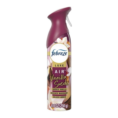 Febreze Air Freshener Spray, Odor-Fighting Room Spray, Vanilla Suede Scent, 8.8oz, 1 Count