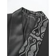 thumbnail image 3 of Beauty-Emily Men's 2-Piece Rhinestone Suit Set with Double-Breasted Blazer & Pants – Party Style, Woven Fabric, All-Season Formal Wear, 3 of 8