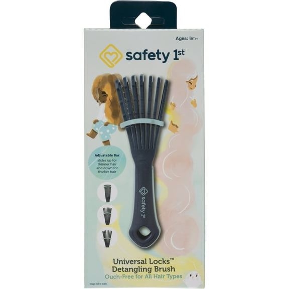 Safety 1st Universal Locks Detangling Brush, Blue