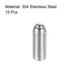 thumbnail image 3 of Ball Point Set Screws, M5 x 12mm 304 Stainless Steel Metric Spring Hex Socket Screw 15pack, 3 of 7