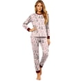 thumbnail image 4 of Lvotionpl 2026 Matching Family Christmas Pjs, Matching Christmas Pajamas Long Sleeve Top & Pants Set Matching Holiday Family Pajama Xmas Sets, 4 of 6