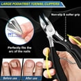 thumbnail image 5 of Toenail Clippers for Seniors Thick Toenails, 2026 Large Toe Nail Clippers for Men Thick Nails with Wide Opening, Sharp Heavy Duty Ingrown Toenail Clippers Nail Cutter Long Handle with Slanted Blade, 5 of 5