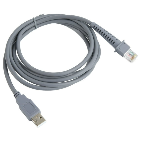 Code Scanner Cable, Firm Connection Wide Conpatibility Barcode Scanner Cable PVC For Replacement