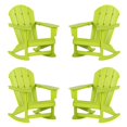 thumbnail image 1 of Chaise à Bascule Extérieure en Plastique HDPE Bleu Marine (Ensemble de 4), 1 of 5