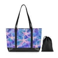 thumbnail image 7 of FORMRS Canvas Laptop Tote Bag for Women with 15.6" Computer Compartments Shoulder Handbag, Pink Starfish Pattern, 7 of 7