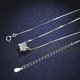 thumbnail image 3 of Collar de diamantes Mosan de plata esterlina 925 Colgante de diamantes de quilates clásico para mujer Joyería de moda europea y americana Cadena de clavícula, 3 of 4