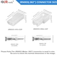thumbnail image 2 of JRready ST6406 6Pairs Molex 2 Pin Connector Kit 062" Circuits Housing 3.68mm Pitch Crimp Terminals 18-24AWG Pins Sockets Standard 03061023 03062023 Wire Connectors, 2 of 4