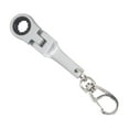 thumbnail image 1 of Llavero de llave de llave de trinquete de 10 mm, llavero portátil para adultos, regalo mecánico de servicio pesado, llavero mecánico de llaves plateado, 1 of 8