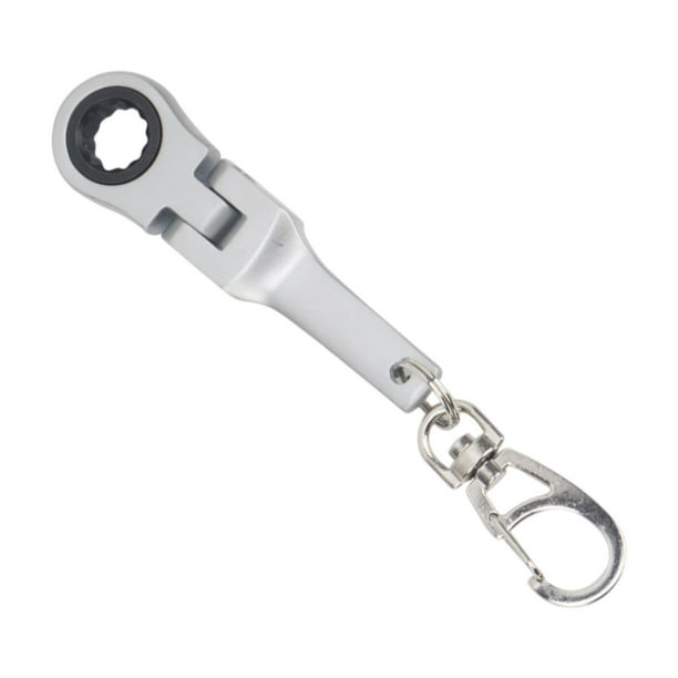 Ratón de llave de llave de llave de llave de llave de 10 mm Regalo mecánico de servicio pesado para adultos Mini llave de llave llave colgante plateado