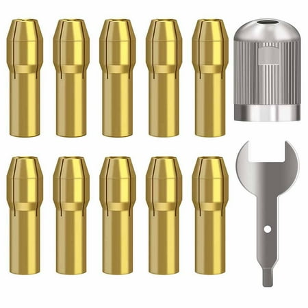 

Quick Change Collets 4485 Brass Rotary Tool Accessories Compatible with for Dremel Collets of Different Size Collets Nut