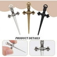thumbnail image 5 of 45pcs 3 Colors Sword Pendants 34.5mm Long Dagger Alloy Big Connector Pendants Tibetan Styles Charms Metal Sword Charms for DIY Necklace Bracelets Jewelry Making, 5 of 6