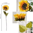 thumbnail image 2 of Vintage Sunflowers Artificial Flowers, Fake Silk Sunflower with Stem Vintage Fall Sunflower Decorations for Autumn Home Wedding Party Birthday Bulk Single 6pcs, 2 of 6