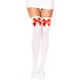 thumbnail image 1 of Qarigey 1 par de medias largas por encima de la rodilla para mujer, calcetines con lazo sexys a la moda, medias decorativas para Cosplay, Disfraces de disfraces Blanco Rojo Tipo 2, 1 of 6