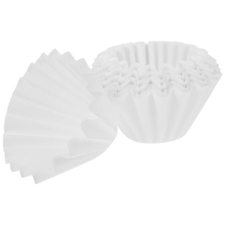 UPOUART 50Pcs Paper Coffee Filter Cups White for Espresso Powder Coffee Filter Replacement