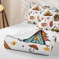 thumbnail image 4 of Erosebridal Happy Camping Kawaii Bear Twin Quilt Set for Teens,Boys Girls Adventure Accessories Twin Coverlet Set, 4 of 7