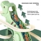 thumbnail image 5 of Vogacara Juego de ensamblaje de tobogán de dinosaurio eléctrico con tres pequeños muñecos de dinosaurio, juguetes eléctricos de dinosaurio Videojuegos portátiles, 5 of 6