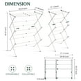 thumbnail image 5 of KINGRACK Expandable Clothes Drying Rack, Foldable & Collapsible Steel Laundry Drying Racks, White, 5 of 10