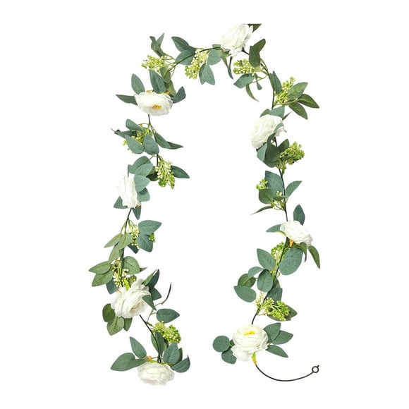 Green Vines And Champagne Roses Combined To Form An Rose For Wedding Party Fireplace And Home Wedding Decorations for Reception Tables Wild Flower Garland Flower Wisteria Hanging Garland Flower