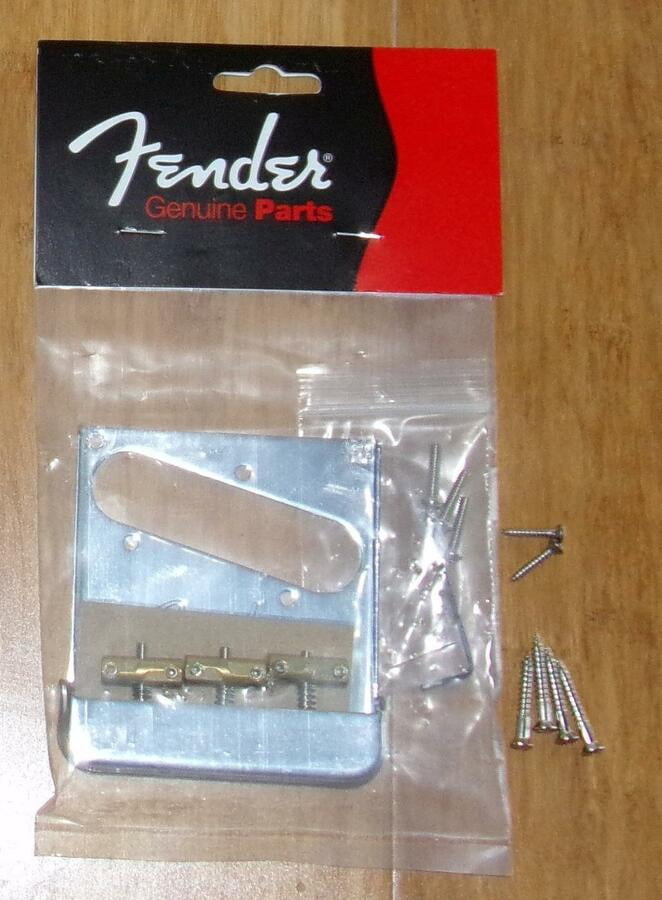 Fender 3-Saddle American Pro Telecaster® Bridge Assembly, Chrome