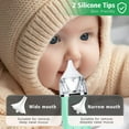 thumbnail image 7 of BreaDeep Baby Nasal Aspirator - Battery Powered Nose Cleaner with 3 Suction Levels for Newborn Infant Toddlers Kids for First Aid Kits & Nurseries (Green), 7 of 7
