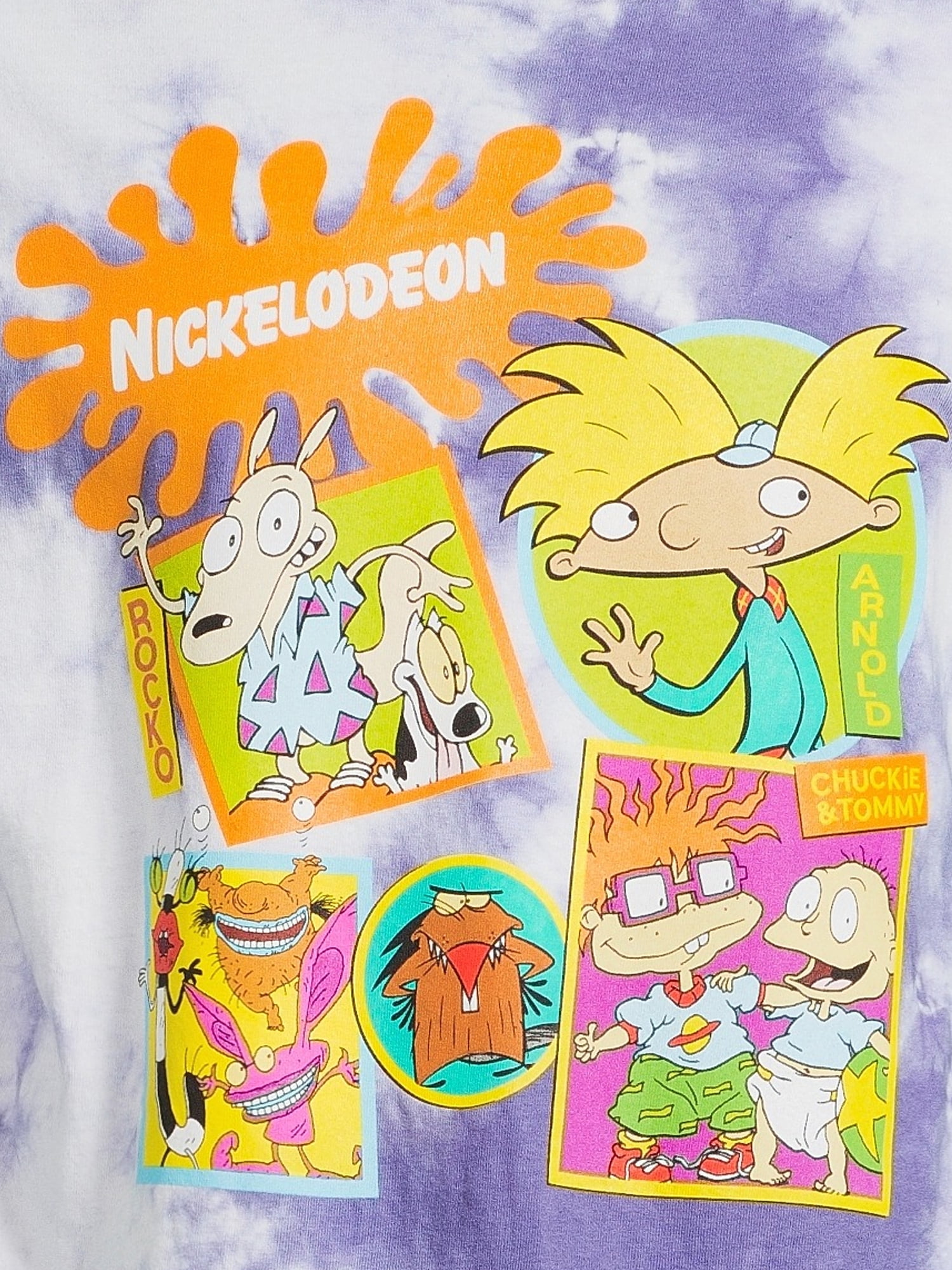 Nickelodeon Men's & Big Men's Nick Toons Tie Dye Graphic Print T-Shirt