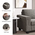 thumbnail image 2 of COPIAE 64.2” Small Couches for Living Room, High Resilience Loveseat Sofa, Velvet Fabric 2 Seat Sofa Couch with Wooden Frame& Upholstered Cushion, Modern Deep Seat Sofa for Bedroom Office, 2 of 7
