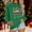 #284-Green, variant on Women Christmas Fleece Sweaters Long Sleeve Crewneck Blouse Pullover Christmas Hat Graphic Sweatshirts Holiday Graphic Shirts
