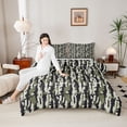 thumbnail image 4 of Castle Fairy Teens Abstract Camouflage Full Size Comforter Sets,Vintage Camo Bedding Sets, 4 of 8