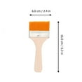 thumbnail image 6 of STRANDCHIC 10Pcs Yellow Nylon Utility Paint Brush Set Flat Brushes for Versatile Art and Home Use, 6 of 6