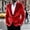 Red, variant on Men's Velvet Suit Jacket Single Breasted Formal Blazer with Pocket Luxury Party Dinner Coat for Events